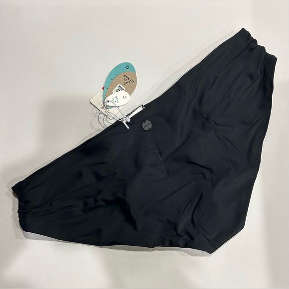 prAna Women's XL Marta Bikini Bottoms UPF 50+ Black NWT Swimsuit Swim - Picture 6 of 7